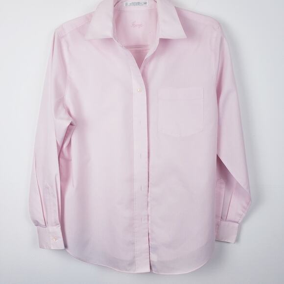 FOXCROFT The Hamptons, Button Down Blouse Light Pink Size 14P - Picture 2 of 7